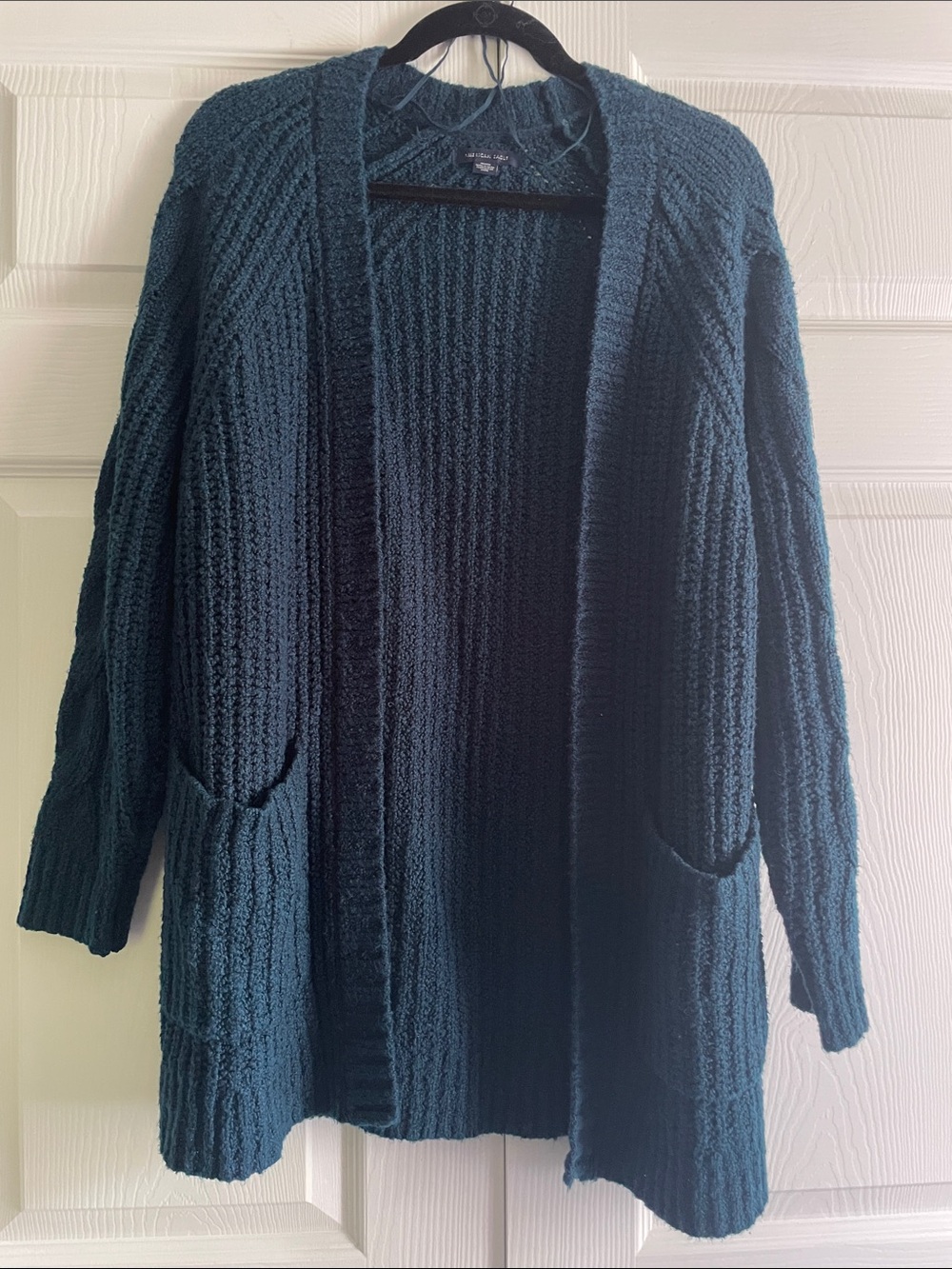 American Eagle Outfitters Teal Knit Cardigan Sweater
